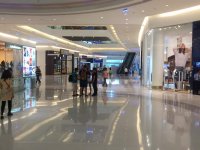 Crescent mall, artificial marble floor tile joints seamless project and maintenance project